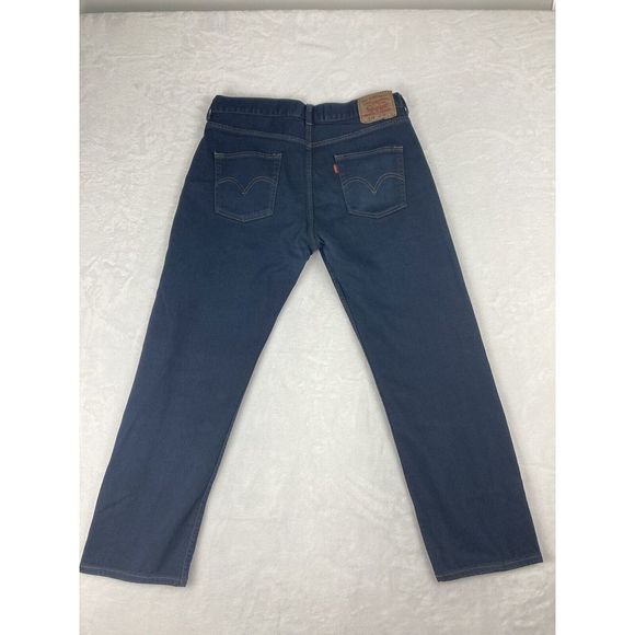 Levi's 538 Straight Denim Jeans Mens‎ Blue Dark Wash Size 34x32 (34x29 Measured) - Picture 11 of 16
